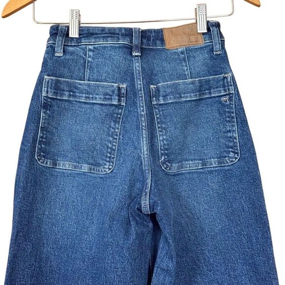 Madewell the curvy perfect vintage wide leg jeans button fly size 23 - Picture 8 of 10
